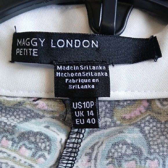 Maggy London Sleeveless V-Neck Midi Dress in Black, Brown, Blue, Pink - Picture 2 of 7